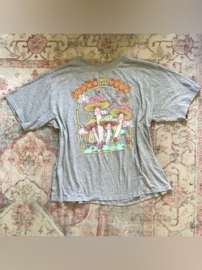 Modern Lux Heather Gray Graphic Tee with White Logo